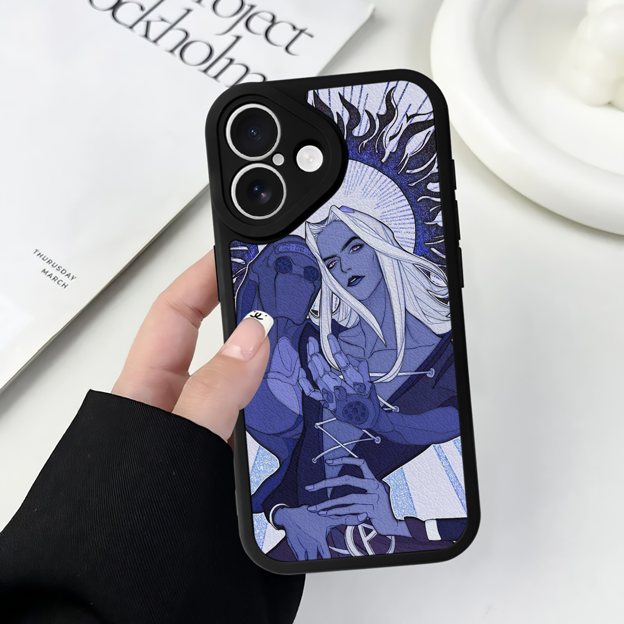 （画像用） ジョジョの奇妙な冒険 JoJo's Bizarre Adventure 【iPhone 16シリーズ対応】シリコンスマホケース（レザー調） 材質：シリコン